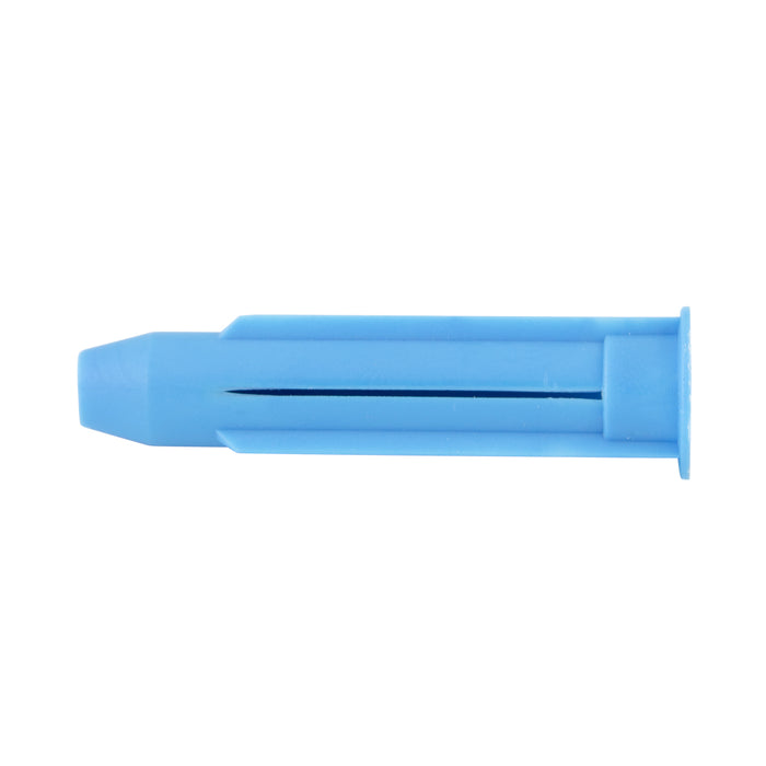Hollow Wall Parallel-Finned Anchor, "Light Rosett", Nylon Blue, #10-12 Screw Dia x 2-3/16" Length