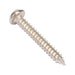 Tapping Screw, Pan Head One-Way Slotted Drive, Type AB, #12 x 1-1/2" Length, Steel Nickel Plated by Spaenaur Inc.