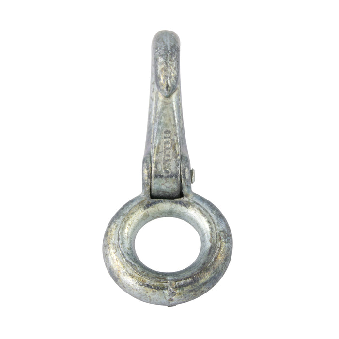 Boat Snap, Fast Eye 16 mm Eye,85 mm Oal,12 mm Snap Opening Zinc Die Cast, Nickel Plated