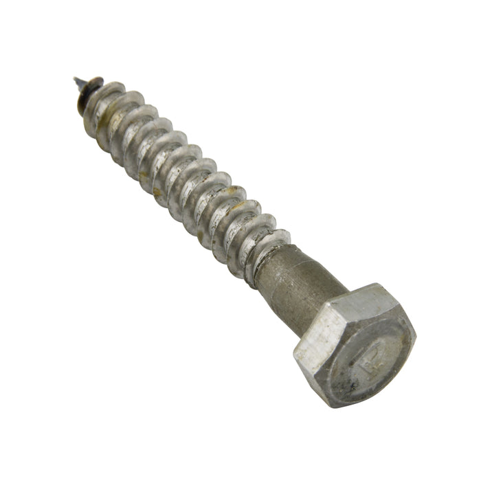 Lag Screw, Hex Head, 1/4" x 1-3/4" Length, Steel Plain