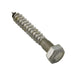 Lag Screw, Hex Head, 1/2" x 4-1/2" Length, Steel Plain by Spaenaur Inc.