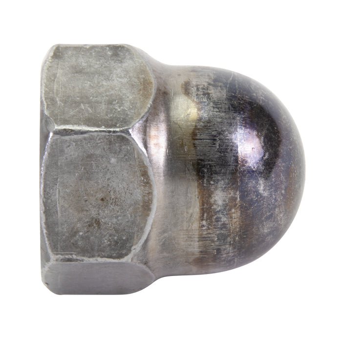 Écrou borgne, M24 x 3,00 mm, largeur à plat (WAF) 36,0 mm, hauteur (THK) 42,0 mm, acier brut, conforme à la norme DIN 1587, fabriqué par Spaenaur Inc.