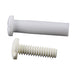 Binder Post & Screw (Nylon), Slot Head, Rapid Assembly, .240" DIA x 3/8" LG Polyethylene Post/Nylon Screw Black by Spaenaur Inc.