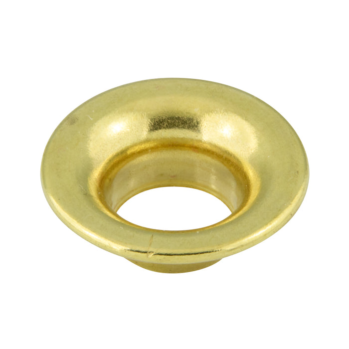 Brass Rolled Rim GRommet 7/8" Hole DIA, Size #6 Brass Plain (Component Of Sn#7376) by Spaenaur Inc.