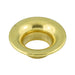 Brass Rolled Rim GRommet 7/8" Hole DIA, Size #6 Brass Plain (Component Of Sn#7376) by Spaenaur Inc.