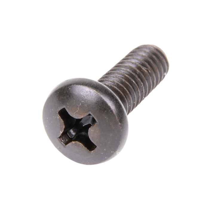 Machine Screw, Pan Head, Phillips Drive, #8-32 UNC x 1/2" Length, Steel Oxide Black by Spaenaur Inc.