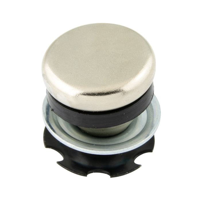 Furniture Glide Swivel Type Steel Base Rubber Cushion Silencer 7/8" Base, 1"OD Rd x .870"-.902" ID Tube Steel/Rubber Nickel or Zinc Plated Our Option by Spaenaur Inc.
