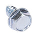 Tapping Screw, Indented Hex Washer Head Unslotted Drive, Type AB, 5/16" x 5/8" Length, Low Carbon Steel Zinc Plated Trivalent Chromate by Spaenaur Inc.
