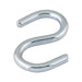 "S" Hook .375" Wire DIA, 3-1/4" O/A Length Steel Zinc Plated by Spaenaur Inc.