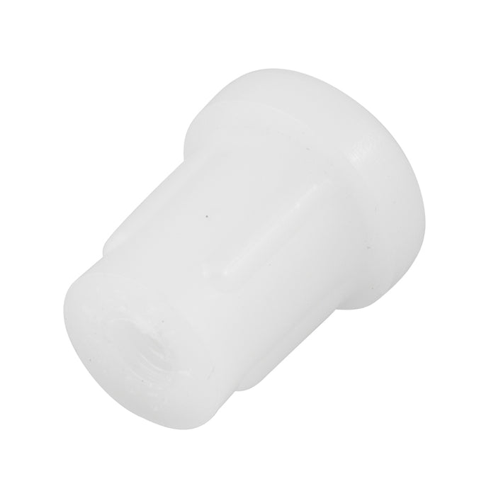 Plug Glide for 16/18 GA. Round Tube 7/8" x 5/16"-18 Polyethylene Natural Color by Spaenaur Inc.