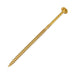 RSS Lag Screw, Round with Washer Head, Torx T40, 3/8" x 7-1/4" (8.0 mm x 180 mm), Low Carbon Steel Yellow Zinc Plated by Spaenaur Inc.