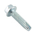 Thread-Cutting Screw, Indented Hex Washer Head, Type 1, 5/16"-18 UNC x 1" LG (Head 1/2" AF) Low Carbon Steel, Case Hardened Trivalent Zinc Plated ANSI B18.6.4 by Spaenaur Inc.