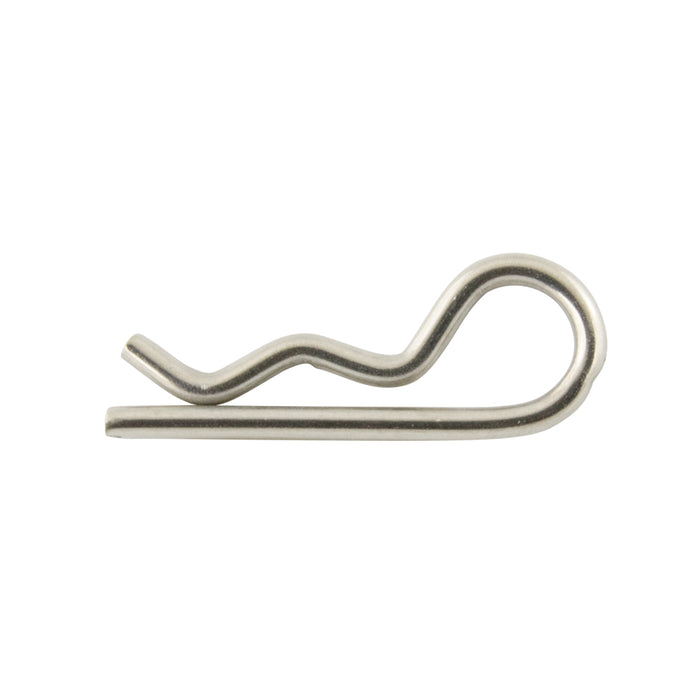 Attache pour goupille d'attelage, fil de 4 mm de diamètre x 60 mm de longueur, 301/302, acier inoxydable, par Spaenaur Inc.