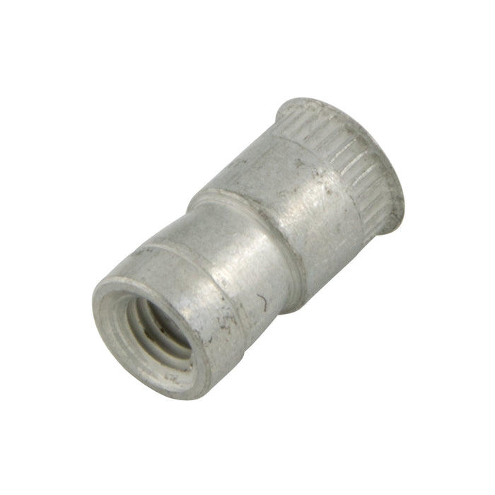 A-T Series Insert, Open End Style M3 x 0.50 304 Stainless Steel, Trivalent Tin Zinc Plated
