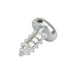 Tapping Screw, Pan Head Square Socket Drive, Type A, #10 x 1-1/2" Length, Low Carbon Steel Trivalent Zinc Plated by Spaenaur Inc.