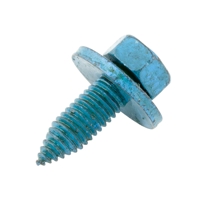 Sems Machine Screw Metric Hex Head, With 20mm OD Flat Washer, M6.3 X 1.00 Pitch X 20mm Length, Low Carbon Steel Phosphate, Coated-Blue Dye by Spaenaur Inc.