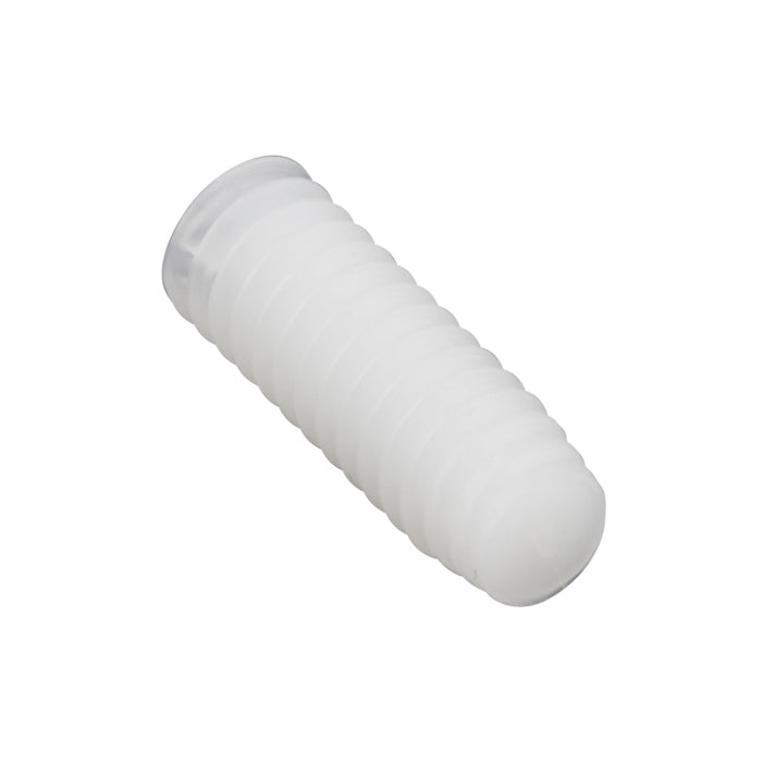 Slotted "GRub" Set Screw Flat Point - Metric Headless M6 x 1.00 Pitch x 45mm Nylon 6/6 Natural Finish