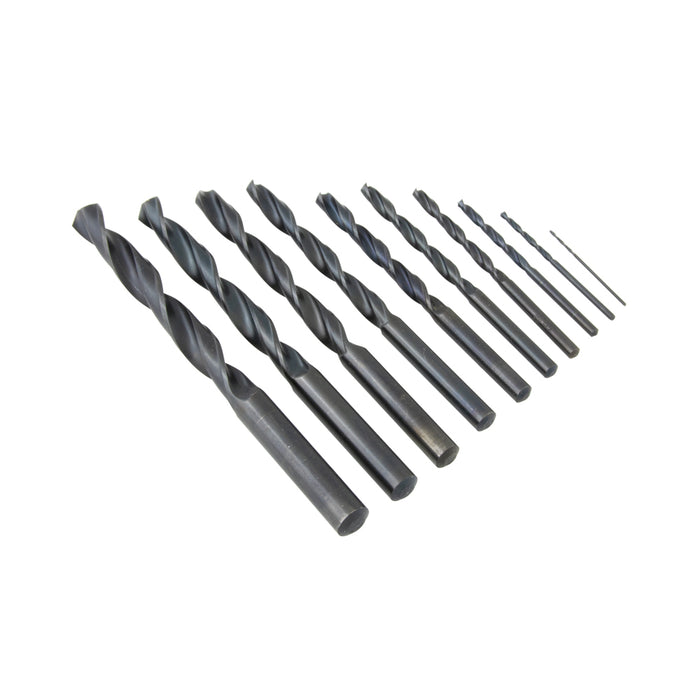 Twist Drill Set, DIN 338RN (19 Pc) 1mm-10mm (0.5mm Increments) Hss-Super, In Metal Case by Spaenaur Inc.