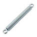 Utility Spring, Extension Type, Double Loop, Centred Ends 7/16" OD, 6 3/8" LGTH O/A, 0.047" GA. Wire MB Hrd Drawn Spring Steel Wire Zinc Plated by Spaenaur Inc.