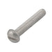 Machine Screw, Round Head, Slotted Drive, #8-32 UNC x 1/2" Length, Aluminum Natural by Spaenaur Inc.