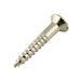 Wood Screw, Oval Head 90° ctsk., Slotted, #4 x 5/8" Length, Brass, ASME/ANSI B18.6.1 by Spaenaur Inc.