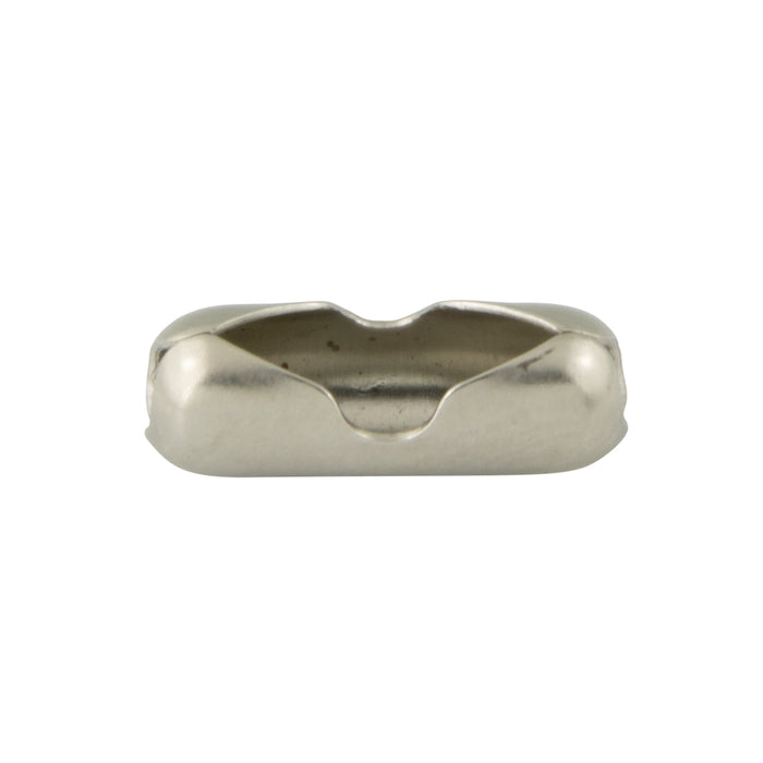 Ball Chain Connector for #3 Chain (1/8" x 11/32") Brass, Nickel Plated by Spaenaur Inc.