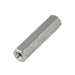 Hex Spacer, (Tapped) Threaded #4-40 UNC, 1/4" A.F. x .125" LGTH Aluminum Alloy 2011T3 by Spaenaur Inc.