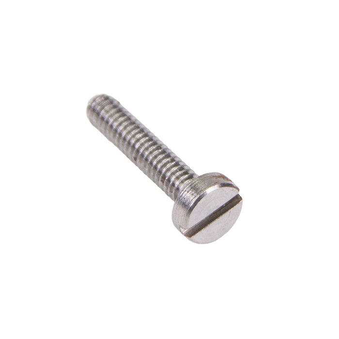 Machine Screw, Cheese Head, Slotted Drive, M1.2 x 0.25 mm UNC x 3 mm Length, Steel Plain by Spaenaur Inc.