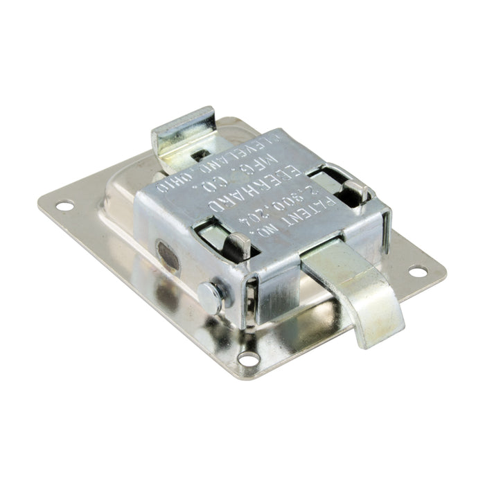 Paddle Handle Recessed Latch, Non-Locking Steel Nickel Plated by Spaenaur Inc.