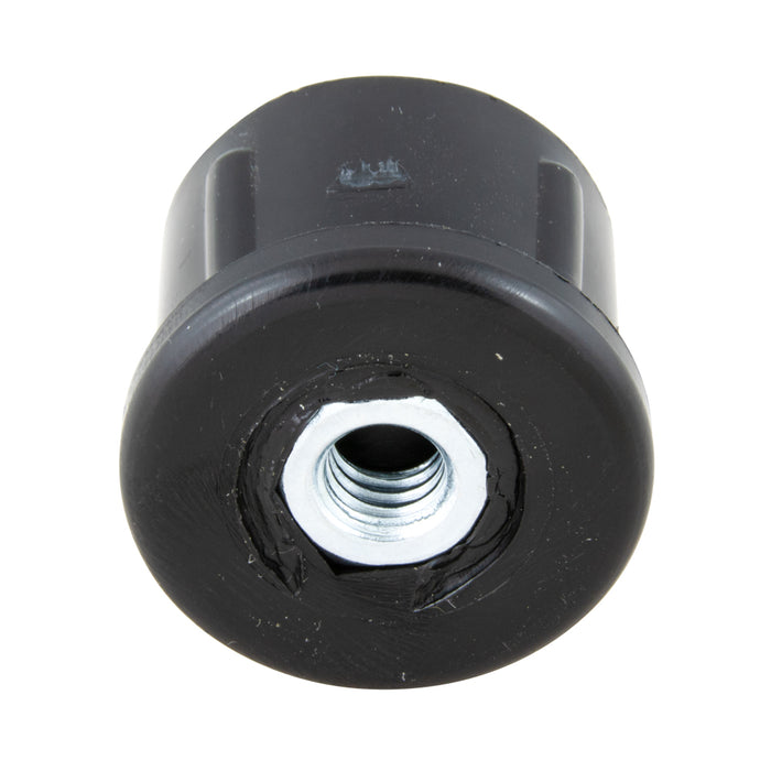 Plug Glide for 16/18 GA. Round Tube 1-3/4" x 5/16" - 18 Polyethylene Color Black with Metal Insert by Spaenaur Inc.