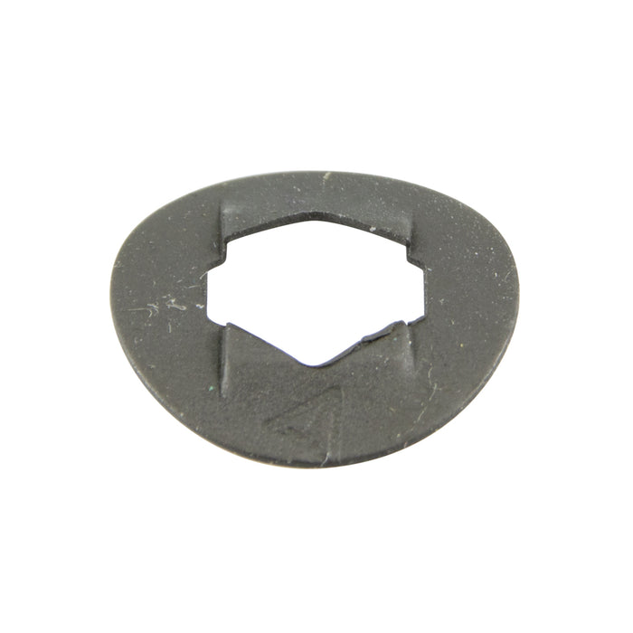 Écrou à ressort rond à emboîter pour goujon de 0,265" de diamètre, en acier à ressort, phosphaté et huilé, de la marque Tinnerman®