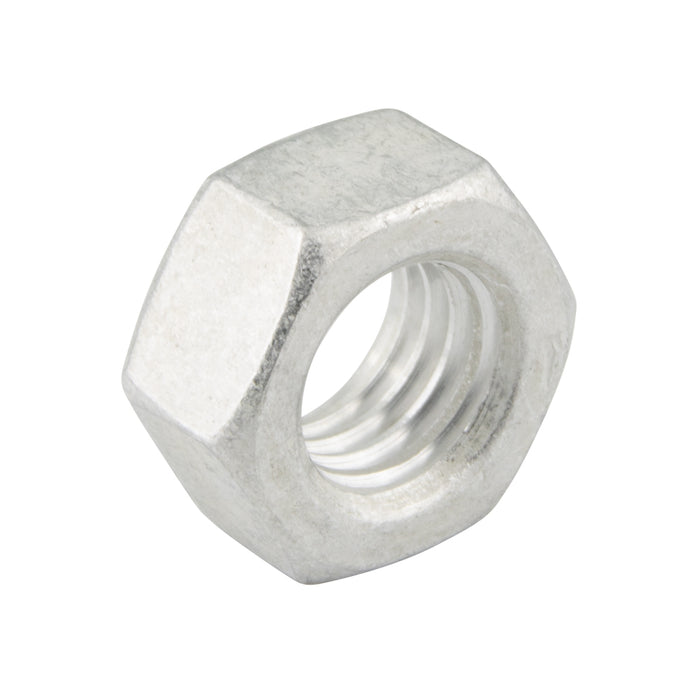 Hexagon Nut Finished Full 1/4"-28 UNF (7/16" A/F x 7/32" TH) Aluminum (Alloy 6061-T6) Plain ANSI B18.2.2-1986 by Spaenaur Inc.