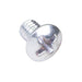 Machine Screw, Oval Head, Phillips Drive, M6 x 1.00 mm UNC x 25 mm Length, Steel Zinc Plated by Spaenaur Inc.