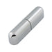 Charnière « Block » pour portes décalées, taille moyenne (longueur totale 76 mm), trous taraudés M6 x 7,5 mm (2 moitiés, moitié inférieure avec goupille fixe), finition lisse en zinc moulé sous pression par Spaenaur Inc.