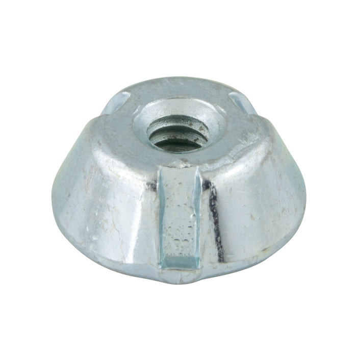 Écrous inviolables #10-24 UNC x 0,661" de diamètre extérieur x 0,250" de hauteur, en acier à faible teneur en carbone, avec revêtement en cadmium dur, fabriqués par Tampruf™