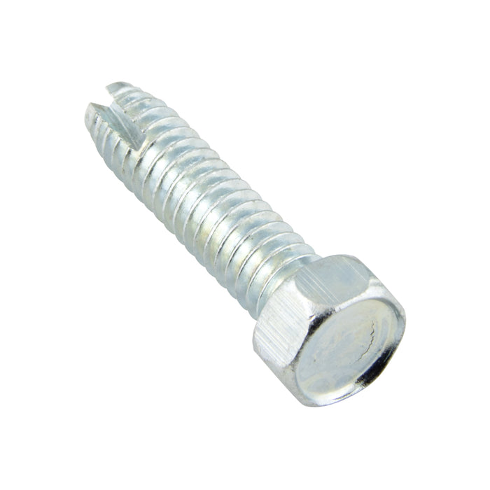 Thread-Cutting Screw, Indented Hex Head, Type 1 5/16"-18 UNC x 5/8" L (HD 1/2" AF) Low Carb Steel Case Hard Zinc Chrom ANSI B18.6.4-1966 by Spaenaur Inc.