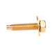 Machine Screw, Indented Hex with Flat Washer Head, Unslotted Drive, 5/16"-18 UNC x 1-7/16" Length, Steel Zinc Plated Dichromate by Spaenaur Inc.