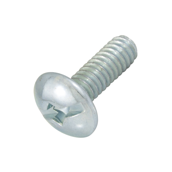 Machine Screw Slot/Sq Socket Truss 1/4"-20 UNC x 3/4" LG Low Carbon Steel Trivalent Zinc Plated
