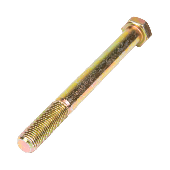 Vis à tête hexagonale, norme SAE de classe 8, 3/4" - 16 UNF x 5", en acier allié à teneur moyenne en carbone de classe 8, zinguée avec un revêtement au dichromate jaune, conforme à la norme ANSI B18.2.1-1965, fabriquée par Spaenaur Inc.