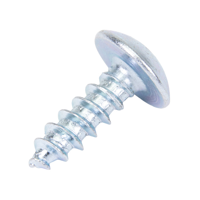 Tapping Screw, Truss Head Square Socket Drive, Type A, #10 x 5/8" Length, Low Carbon Steel Trivalent Zinc Plated by Spaenaur Inc.