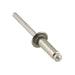 Pop Rivet Dome Head Open End 1/8" DIA x .328" LGTH x .126"/.187" Grip 300 Series Stainless Steel by Pop®