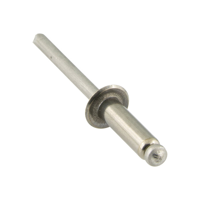 Pop Rivet Dome Head, Open End 5/32" x .415" LONG (.126"-.250" Grip) 300 Series Stainless Steel IFI 114-1986