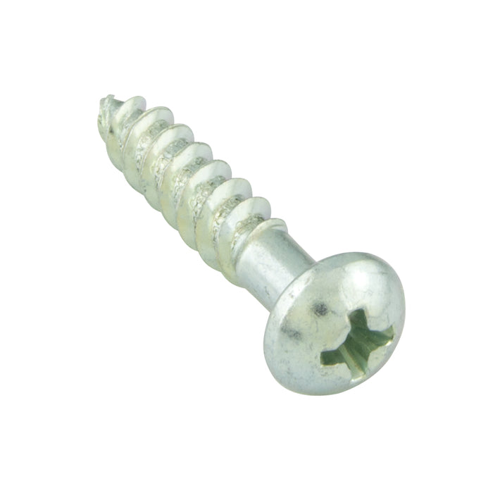 Wood Screw, Round Head, Phillips, #10 x 1-1/2" Length, Steel Zinc Plated, ASME/ANSI B18.6.1 by Spaenaur Inc.