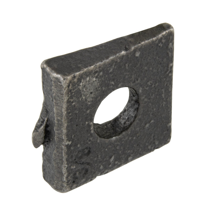 Square Bevel Washer, 16 2/3% Slope for 3/8" Bolt DIA Malleable Iron, Plain Finish