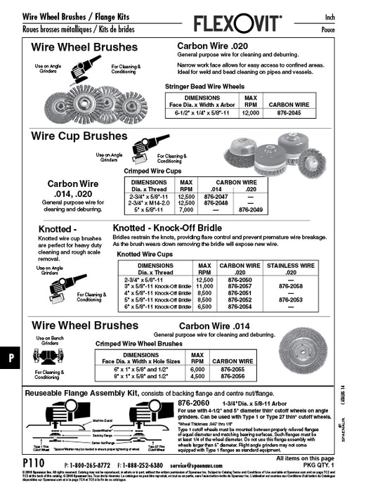 Crimped Wire Cup Brush 2-3/4" DIA x M14-2.0 .014 Carbon Wire