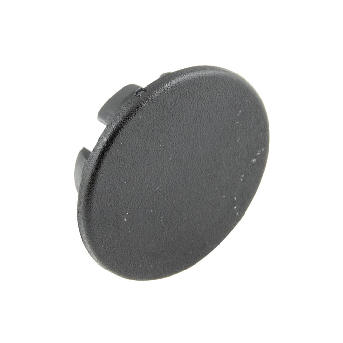 Attache pour cache-trou, tête plate, finition mate, trou de 0,687 po x épaisseur de panneau de 0,031/0,109 po, nylon noir 6/6