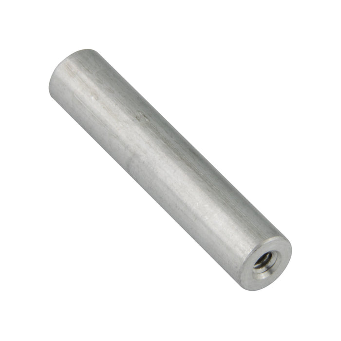 Spacer, Round, Threaded (Tapped) Threaded #10-32 UNF,5/16" OD x .437"LGTH Aluminum Alloy 2011T3, Iridite # 14 Chromate by Spaenaur Inc.