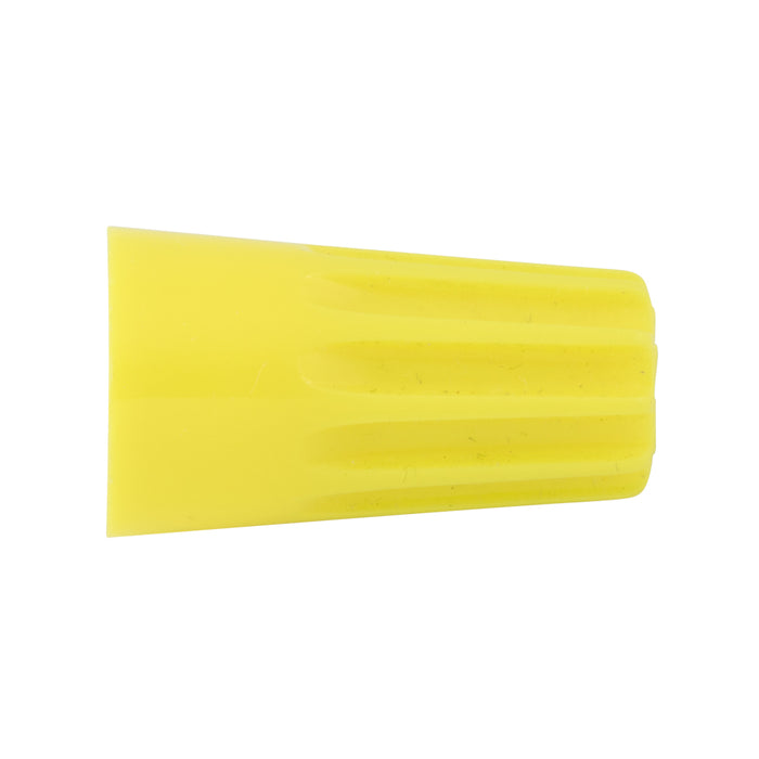 Twist-On Nylon Wire Nut with Steel Insert Zinc PLTD 5 or 6 x #18, 2 - 2 x #14, 2 x #12 Nylon Yellow by Spaenaur Inc.