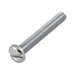 Machine Screw, Pan Head, Slotted Drive, M2.5 x 0.45 mm UNC x 18 mm Length, Steel Zinc Plated by Spaenaur Inc.