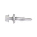 Teks Point 3 Self-Drilling Screw, Hex Head with Bonded Washer Head, #14 x 1-1/2" Length, Low Carbon Steel Mechanical Zinc with Oxyseal Coating by Spaenaur Inc.